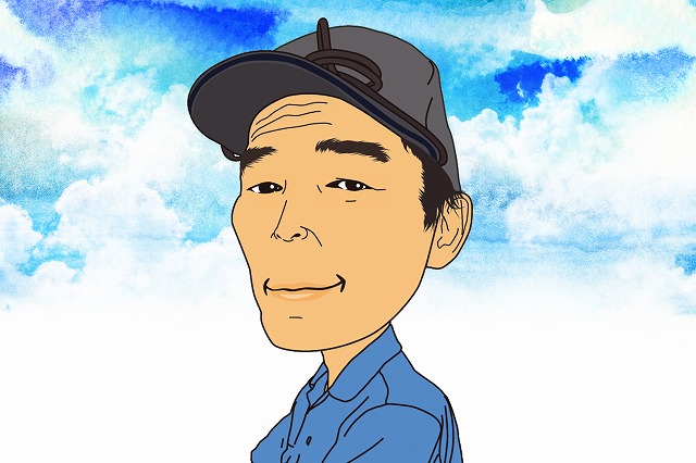 船長イラスト フィッシング太陽